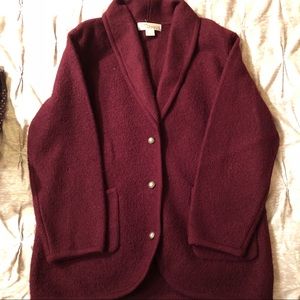 Vintage Wool Cardigan Coat